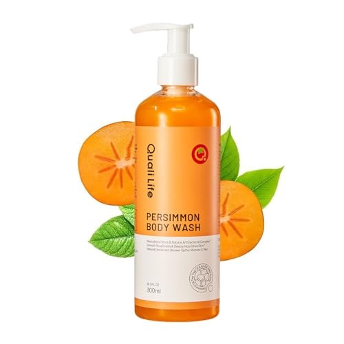 QualiLife Persimmon Body Wash for Old People Smell - Natural Deodorant Bar Soap for Strong Odor, Smelly Feet, and Body Odor - Deep Cleansing Body Deodorizing for Eliminating Odor - Kids Safe - görsel 2