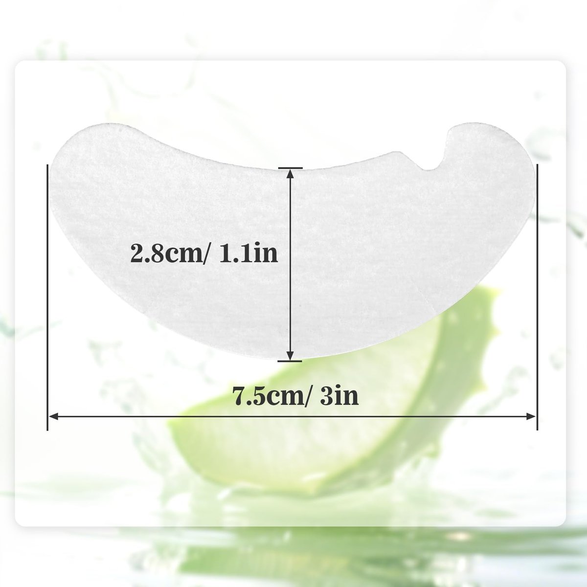 RAQEHO 50 Eye Pads Lash Extensions - Thickened Hydrogel Under Eye Patches for Lash Tech Must Haves - Bulk Eyepads for Eyelash Extensions - White, 50 Pack - görsel 3
