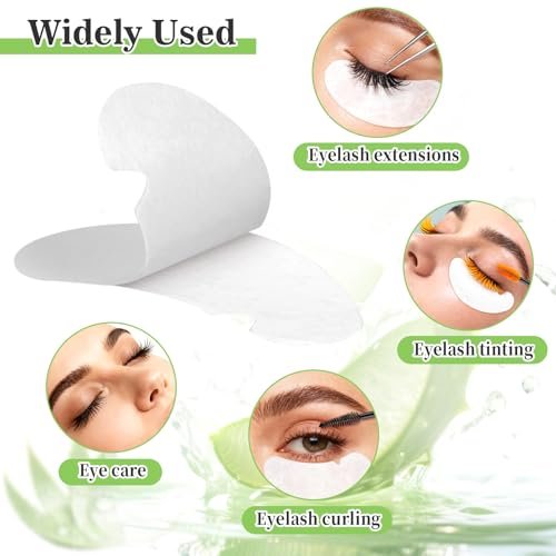 RAQEHO 50 Eye Pads for Lash Extensions – Hydrogel Under Eye Patches for Lash Techs, Bulk Pack Avelisse