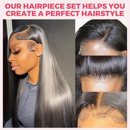Waterproof Lace Wig Glue Kit with Tools, Reversible Wrap Cap Bonnet - Clear Silicone Adhesive for Hair Replacement Avelisse