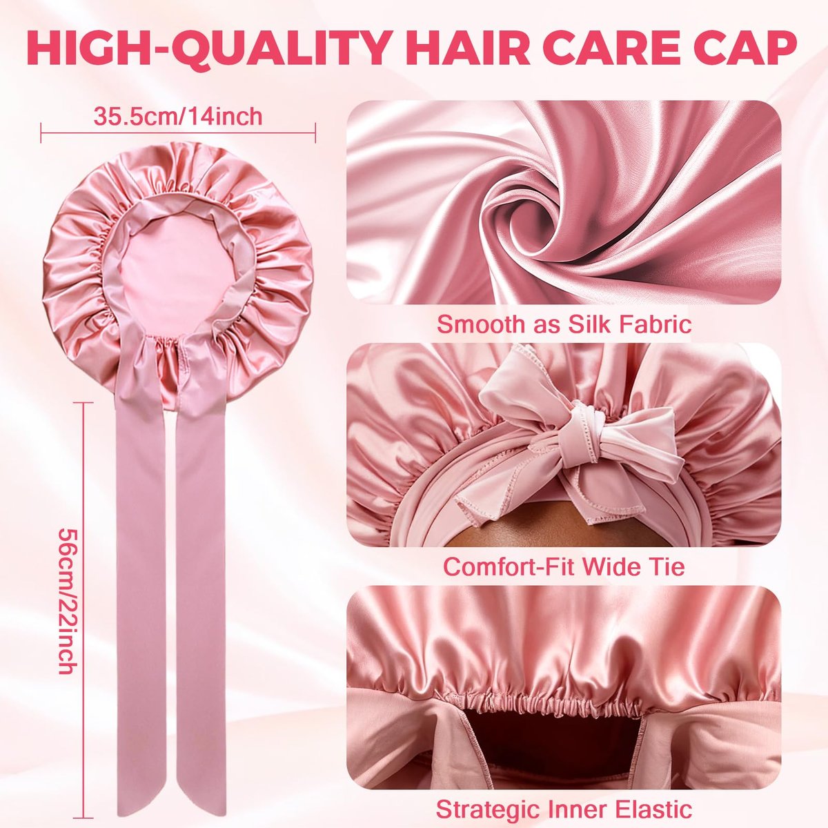 Waterproof Lace Wig Glue Kit with Tools, Reversible Wrap Cap Bonnet - Clear Silicone Adhesive for Hair Replacement Avelisse