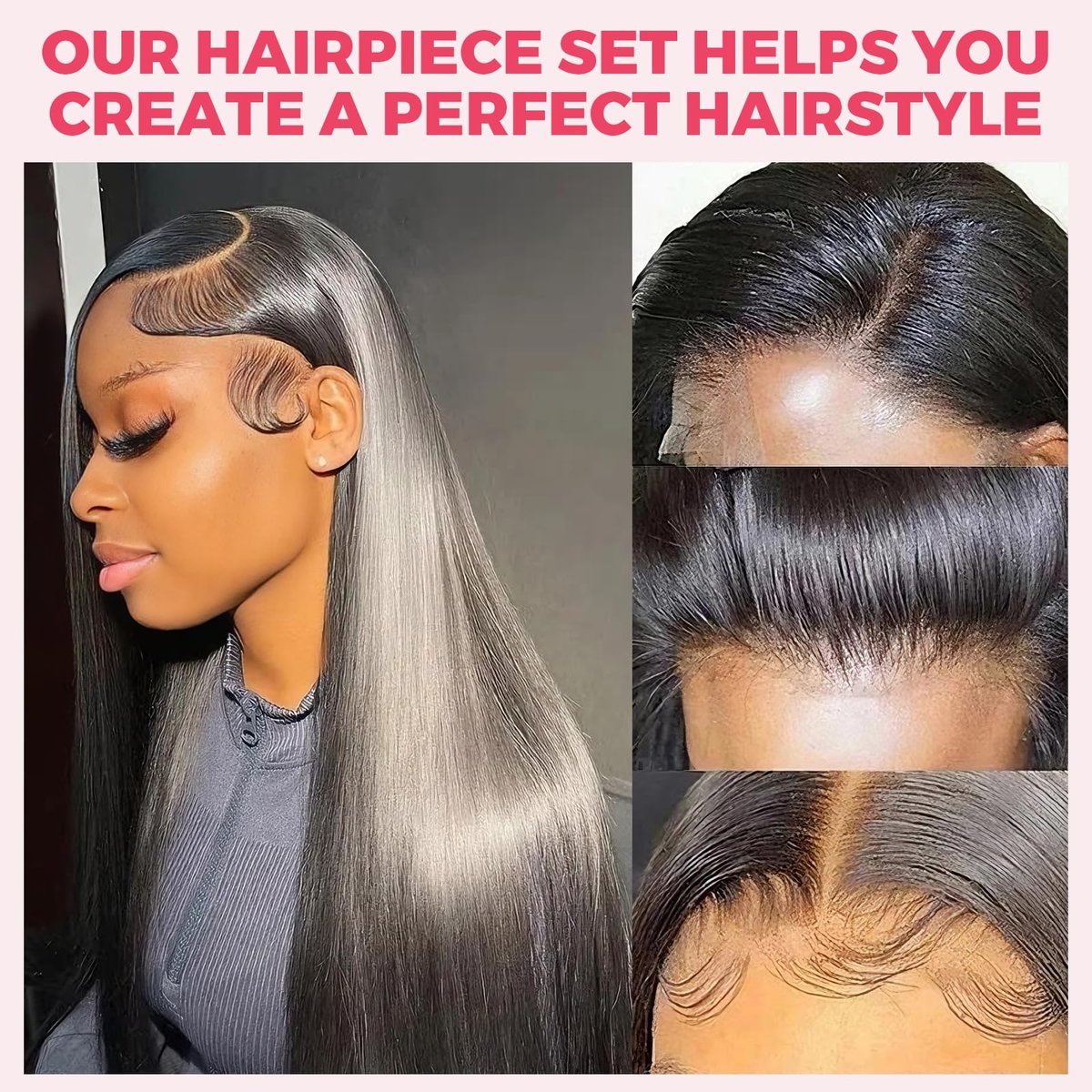 Waterproof Lace Wig Glue Kit with Tools, Reversible Wrap Cap Bonnet - Clear Silicone Adhesive for Hair Replacement Avelisse