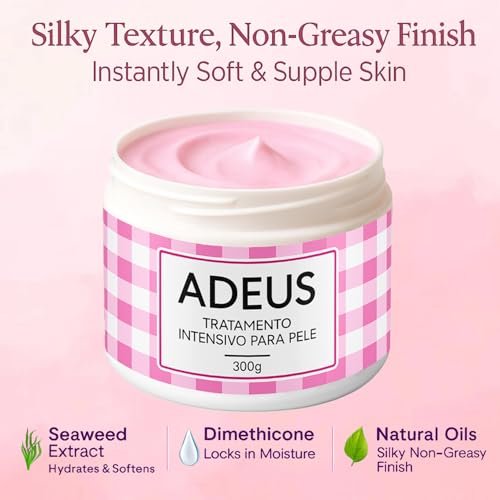 JINMAO Adeus Crema Brasileña – Intensive Multifunctional Body Treatment with Arnica, Ginger, Caffeine & Green Tea for Smooth, Elastic Skin – 300g Avelisse