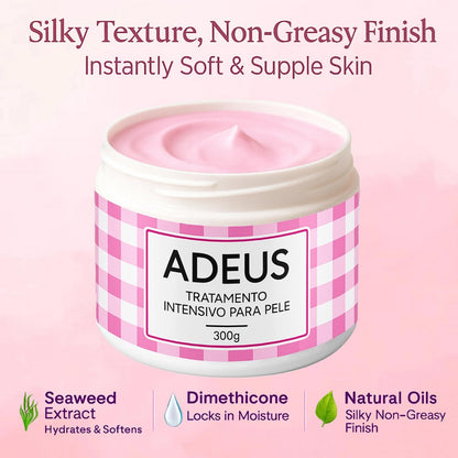 JINMAO Adeus Crema Brasileña – Intensive Multifunctional Body Treatment with Arnica, Ginger, Caffeine & Green Tea for Smooth, Elastic Skin – 300g Avelisse