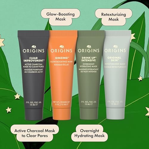 Origins Multi-Maskers Skin Care Set – Four Mini Travel Size Essentials, Limited Edition Holiday Gift Set - görsel 3