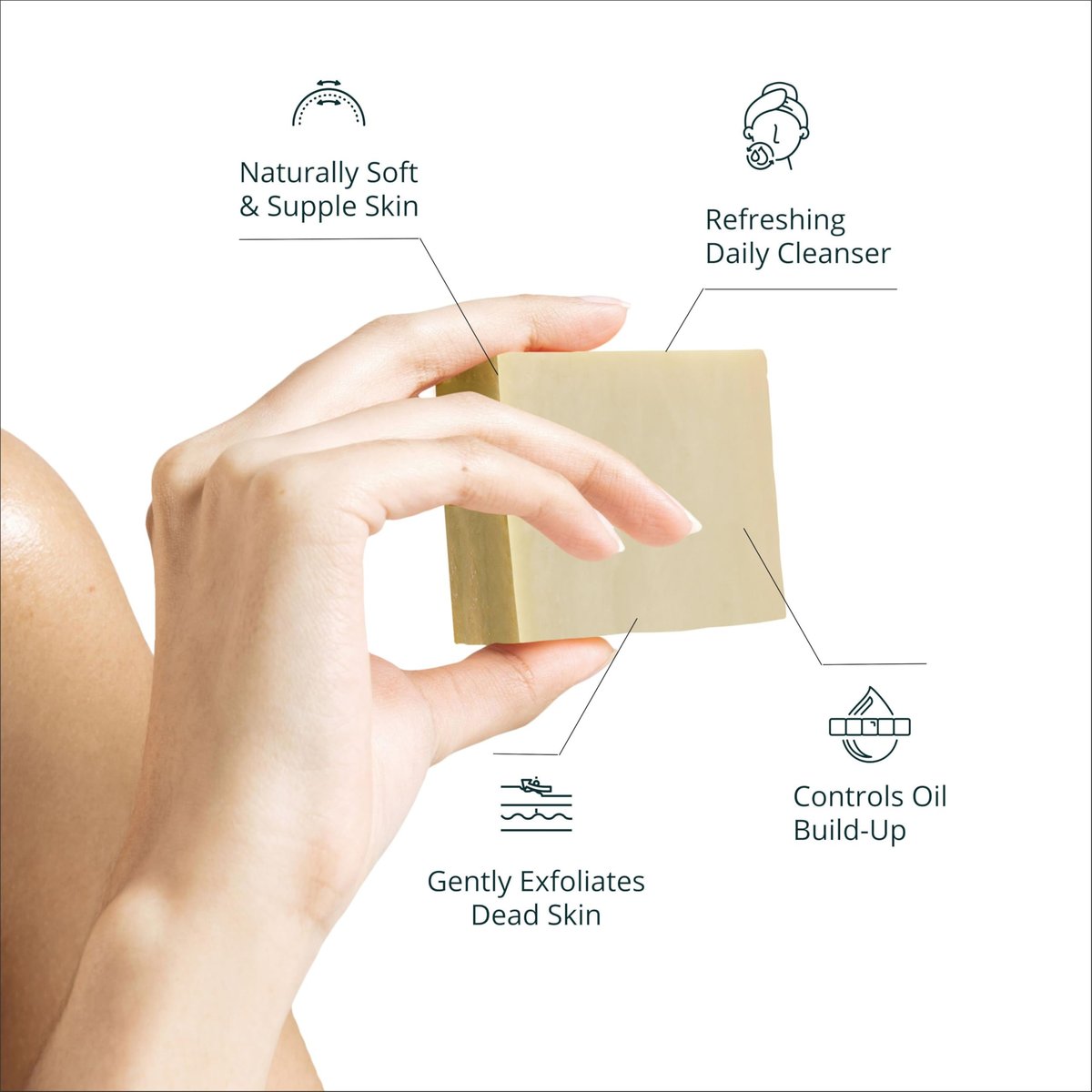 AnatoliaDaphne Natural Goat Milk Soap Bars - Handmade Moisturizing Bar Soap & Body Wash for Sensitive, Dry Skin - Gentle Hydrating Cleanser for Face & Body - 12 Pack (4.5 oz Each) - Light Almond Avelisse