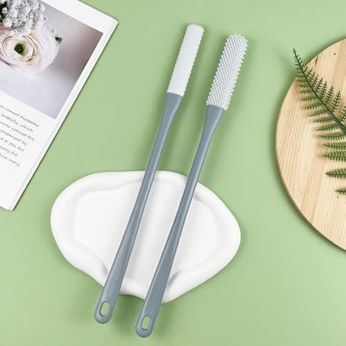 2-Pack Toe Cleaning Brush with Long Handle – Foot Scrubber & Exfoliating Anti-Itch Brush for Seniors, Pregnant Women, Men & Women (Grey) - görsel 14