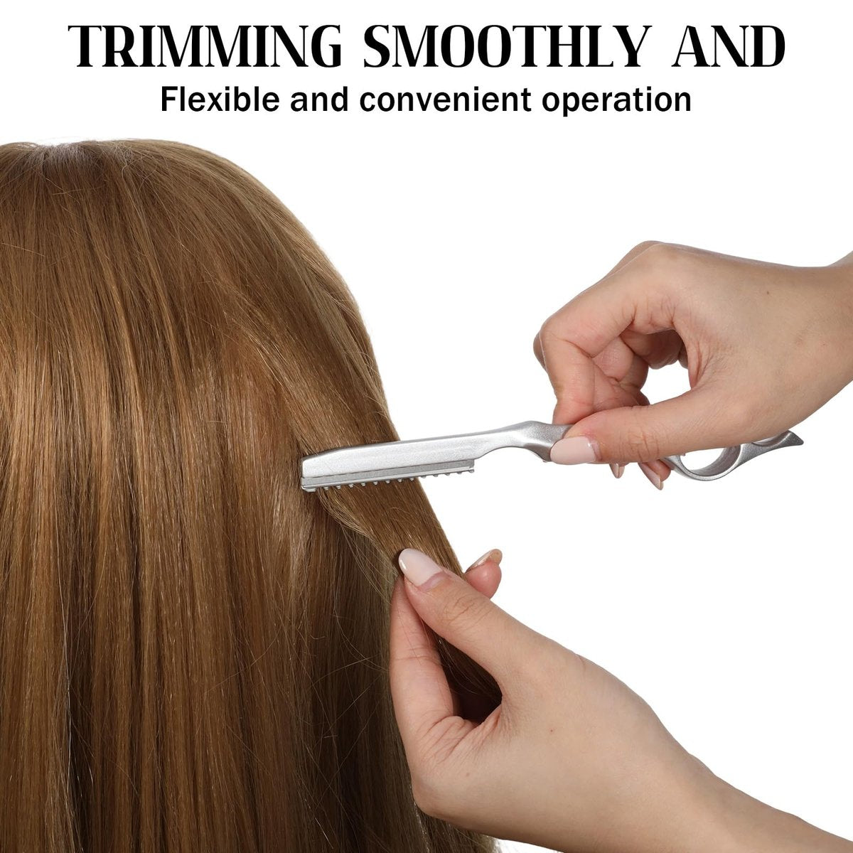 Professional Hair Thinning Razor Kit – 6.9" Stainless Steel Styling Razor with 10 Replacement Blades for Salon & Home Use - görsel 11