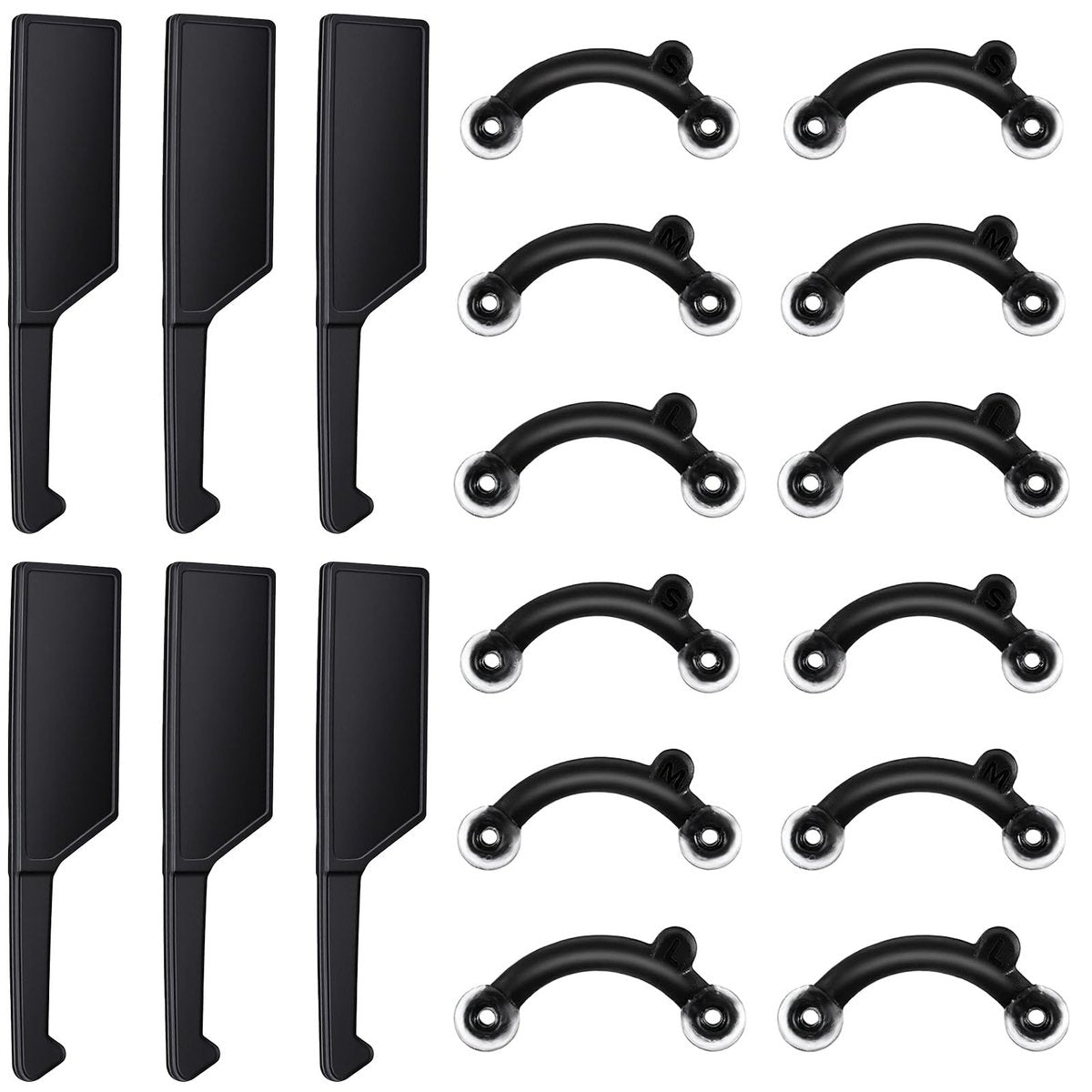 LXUEJIE 6-Pair Nose Lifter Set – Invisible Nose Shaping Clip for Rhinoplasty, Painless Nose Up Lifting Tool for Men & Women (Black) - görsel 2
