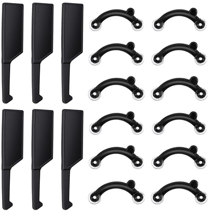 LXUEJIE 6-Pair Nose Lifter Set – Invisible Nose Shaping Clip for Rhinoplasty, Painless Nose Up Lifting Tool for Men & Women (Black)