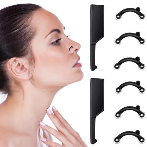 LXUEJIE 6-Pair Nose Lifter Set – Invisible Nose Shaping Clip for Rhinoplasty, Painless Nose Up Lifting Tool for Men & Women (Black) - görsel 7