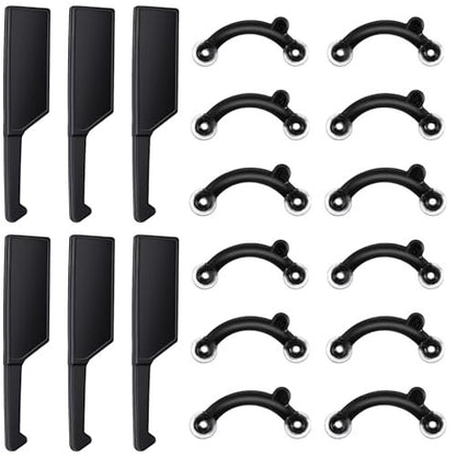 LXUEJIE 6-Pair Nose Lifter Set – Invisible Nose Shaping Clip for Rhinoplasty, Painless Nose Up Lifting Tool for Men & Women (Black)
