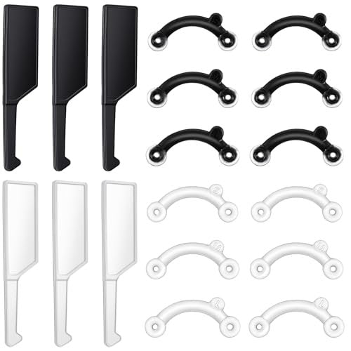 LXUEJIE 6-Pair Nose Lifter Set – Invisible Nose Shaping Clip for Rhinoplasty, No-Pain Nose Up Lifting Tool for Women & Men (Black + Transparent) - görsel 2