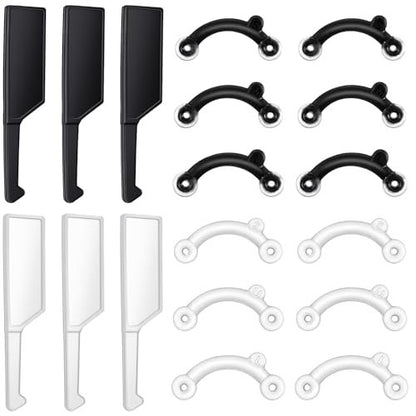 LXUEJIE 6-Pair Nose Lifter Set – Invisible Nose Shaping Clip for Rhinoplasty, No-Pain Nose Up Lifting Tool for Women & Men (Black + Transparent)