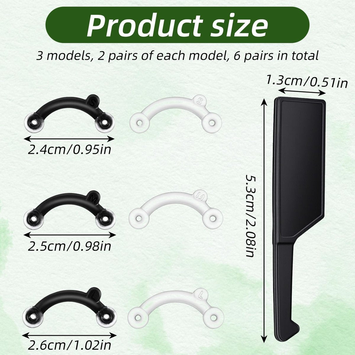 LXUEJIE 6-Pair Nose Lifter Set – Invisible Nose Shaping Clip for Rhinoplasty, No-Pain Nose Up Lifting Tool for Women & Men (Black + Transparent) - görsel 3