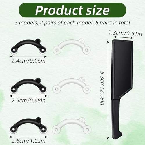 LXUEJIE 6-Pair Nose Lifter Set – Invisible Nose Shaping Clip for Rhinoplasty, No-Pain Nose Up Lifting Tool for Women & Men (Black + Transparent) - görsel 4