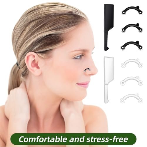 LXUEJIE 6-Pair Nose Lifter Set – Invisible Nose Shaping Clip for Rhinoplasty, No-Pain Nose Up Lifting Tool for Women & Men (Black + Transparent) - görsel 10