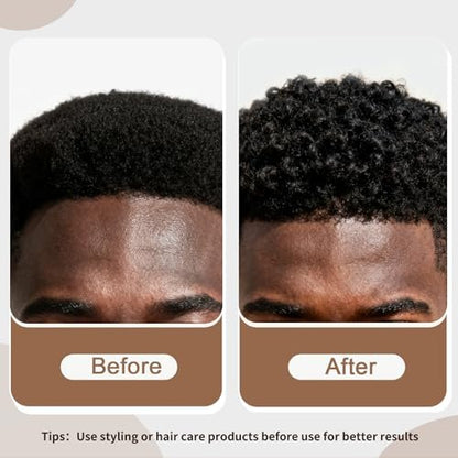 FOWSRHRG 3 Pack Silicone Curling Hair Brush & Metal Afro Pick Hair Comb Set – Durable Washable Curl Sponge for Black Men, Natural Hair, Dreadlocks, Coils & 4C Afro Hair Styling Tool Avelisse