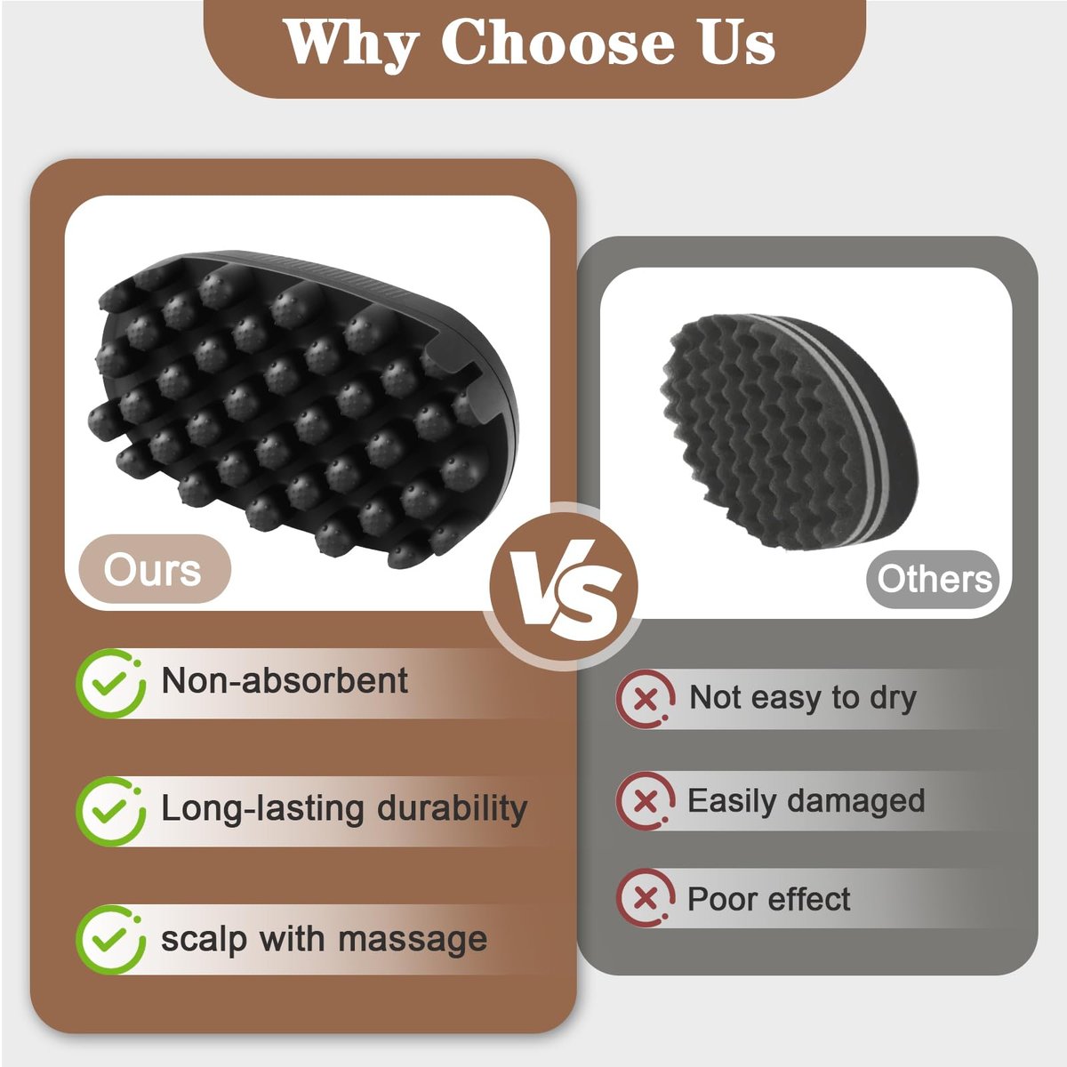 FOWSRHRG 3 Pack Silicone Curling Hair Brush & Metal Afro Pick Hair Comb Set – Durable Washable Curl Sponge for Black Men, Natural Hair, Dreadlocks, Coils & 4C Afro Hair Styling Tool Avelisse
