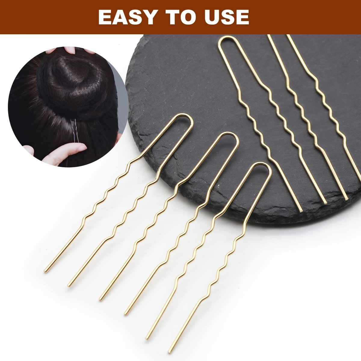TNJPSEK 50 Set Blonde Hair Nets for Buns with U-Shaped Pins - Elastic Invisible Mesh Hairnets for Ballet, Dance, and Performance Hairstyles - görsel 9