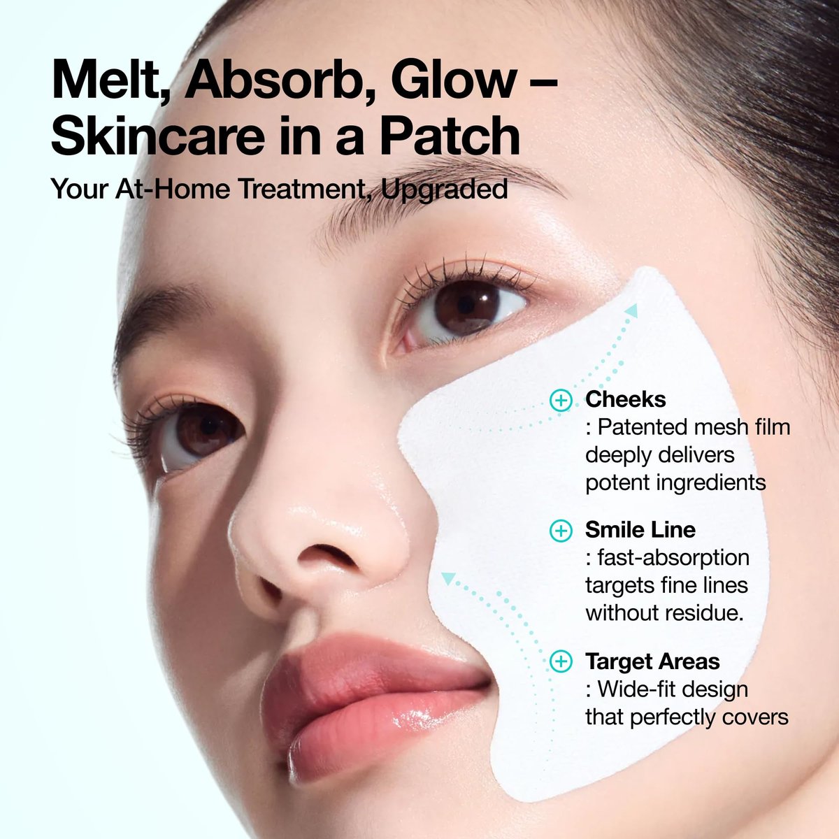 Anua Salmon DNA PDRN Collagen Melting Patch for Glass Skin - Smile Line & Wrinkle Patches, Firming Fine Lines, Hydrating, Korean Skincare, 2 Pairs x 4EA Avelisse