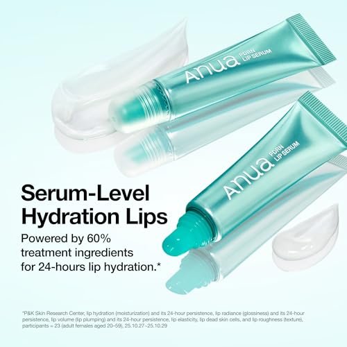 Anua PDRN Lip Serum – Long-Lasting Hydration for Dry, Cracked Lips with Salmon DNA, Hyaluronic Acid & Collagen | Korean Skincare | 0.33 fl.oz Avelisse