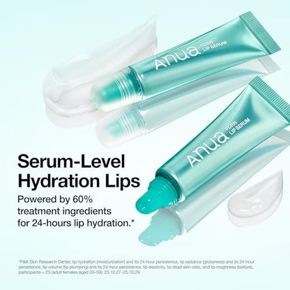 Anua PDRN Lip Serum – Long-Lasting Hydration for Dry, Cracked Lips with Salmon DNA, Hyaluronic Acid & Collagen | Korean Skincare | 0.33 fl.oz Avelisse