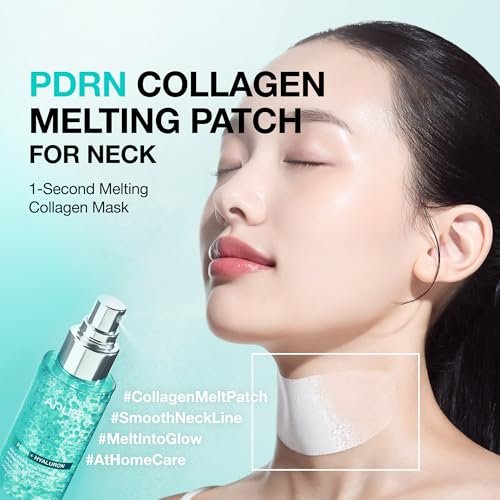 Anua PDRN Collagen Melting Patch for Neck – Lifting & Firming Thin Film Patches with Salmon DNA, Korean Skincare, 4 Patches Avelisse