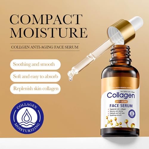 Collagen Skin Care Set - 7 Piece Anti Aging Face Care Kit with Facial Cleanser, Serum, Toner, Eye Cream, Cream & Face Mask for Hydrate, Firm & Smooth Wrinkles - görsel 10