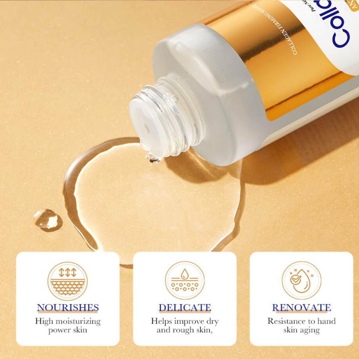 Collagen Skin Care Set - 7 Piece Anti Aging Face Care Kit with Facial Cleanser, Serum, Toner, Eye Cream, Cream & Face Mask for Hydrate, Firm & Smooth Wrinkles - görsel 7