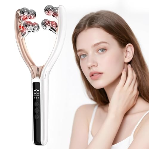 Doge&Vollar Facial Massager for Face and Neck – Rechargeable Lymphatic Drainage Contour Brush for Women, Korean Skin Care Shaper & Slimmer (Beige) Avelisse
