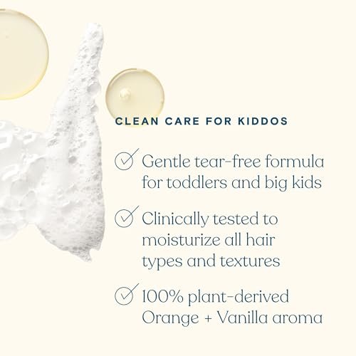 Pipette Kids Daily Haircare Trio - Leave-In Detangler, Tear-Free Shampoo & Conditioner, Non-Toxic & Hypoallergenic, Orange Vanilla Scent (Pack of 3) Avelisse