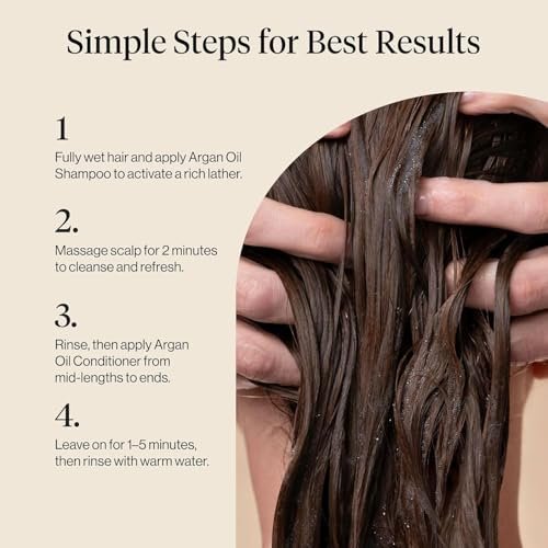 Kitsch Argan Oil Shampoo for Hair Growth – Repairing Shampoo with Terabond™ & Oat Protein – Hydrating, Sulfate-Free, Paraben-Free – 12.3 oz - görsel 16