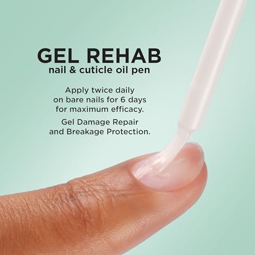Sally Hansen Gel Rehab Nail Treatment Pen - Repair, Hydrate & Renew Damaged Nails with Keratin & Vitamin Complex, Mess-Free On-the-Go Nail Care - görsel 4