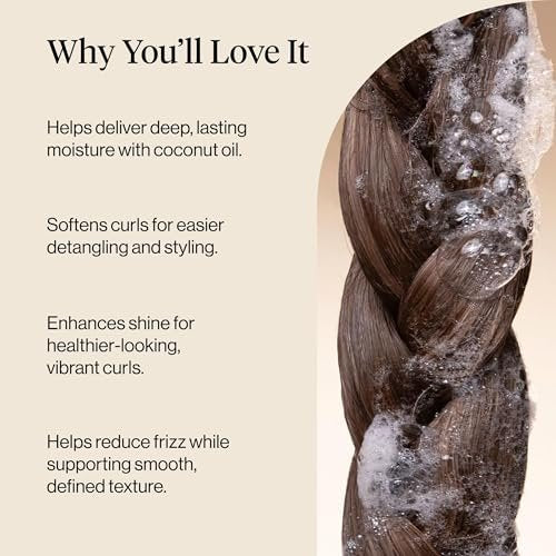 Kitsch Moisturizing Coconut Oil Liquid Shampoo – Deep Moisture for Kinky, Curly & Coily Hair – Color-Safe, Sulfate-Free – 12.3 oz - görsel 10