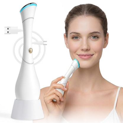 HAMINOS 4-in-1 Facial Massager Wand - Heat, Vibration, Red/Blue Light & Ionic Skincare Absorption for Reducing Puffiness and Reviving Tired-Looking Skin Avelisse