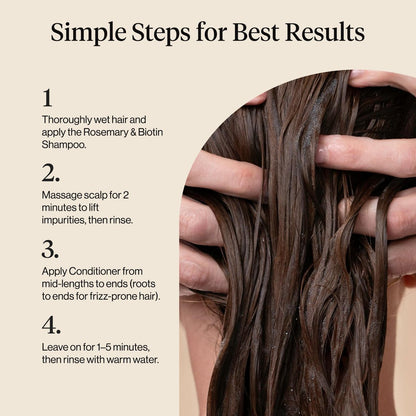 Kitsch Volumizing Rosemary & Biotin Liquid Conditioner for Hair Growth – Boosts Fullness & Shine, Thickening Bio-Based Hair Care, Color-Safe, Made in USA – 12.3 oz Avelisse