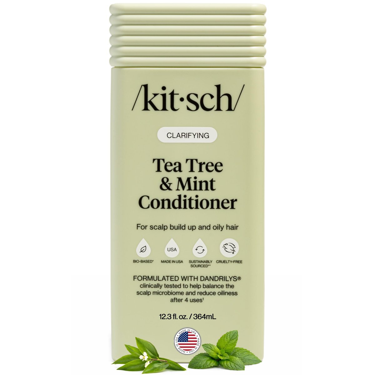 Kitsch Clarifying Tea Tree Liquid Conditioner – Lightweight Hydration for Oily Hair & Scalp, 12.3 oz - görsel 2