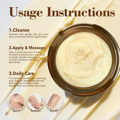 VREKEF Beef Tallow for Skin (4.2 oz) – Tallow and Honey Balm for Face & Body – Grass-Fed Tallow with Beeswax, Sea Buckthorn Oil, Shea Butter, Vitamin E – Natural Moisturizer Avelisse