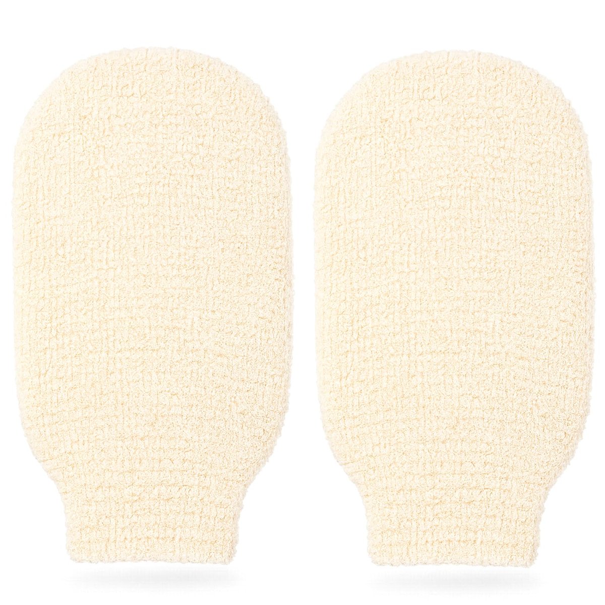 Brvlsoc 2-Pack Hemp Bath Gloves – Natural Exfoliating Shower Mitts for Body Scrub, Gentle Washcloth Mittens for Men & Women Skincare - görsel 1