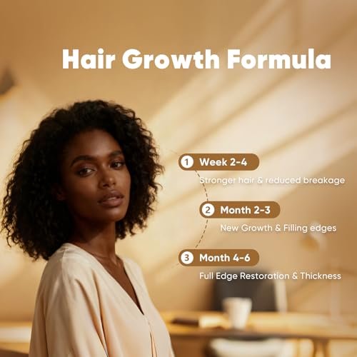 Root Revive Capsules – Hair Growth Supplement for Black Women with Biotin, Black Seed Extract, Bamboo & Saw Palmetto, 60 Count Avelisse
