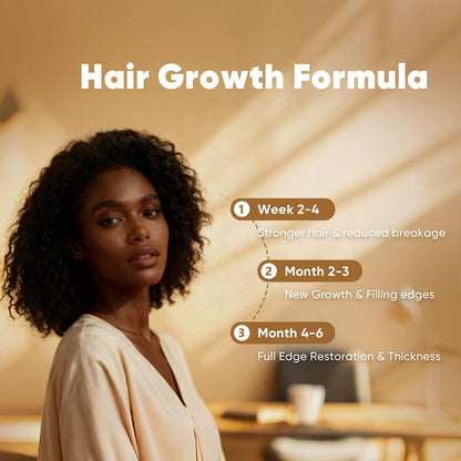 Root Revive Capsules – Hair Growth Supplement for Black Women with Biotin, Black Seed Extract, Bamboo & Saw Palmetto, 60 Count Avelisse