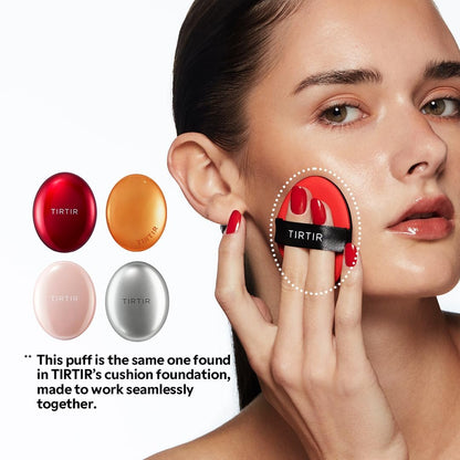 TIRTIR Soft-shell Cushion Puff 5-Pack - Original Synthetic Makeup Sponge for Flawless Application