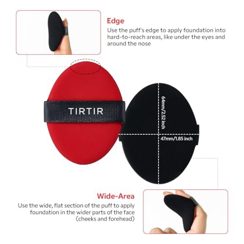 TIRTIR Soft-shell Cushion Puff 5-Pack - Original Synthetic Makeup Sponge for Flawless Application - görsel 10