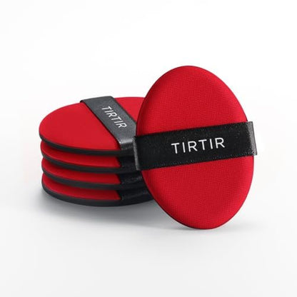 TIRTIR Soft-shell Cushion Puff 5-Pack - Original Synthetic Makeup Sponge for Flawless Application