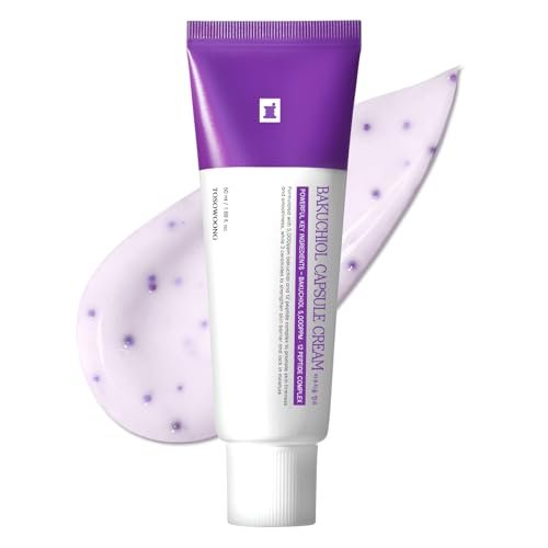 TOSOWOONG Bakuchiol Capsule Cream - High Purity Bakuchiol 5,000ppm Retinol Alternative Wrinkle Care Firming Anti Aging Moisturizer with 12 Peptides & 3 Ceramides - Korean Skincare 50ml Avelisse