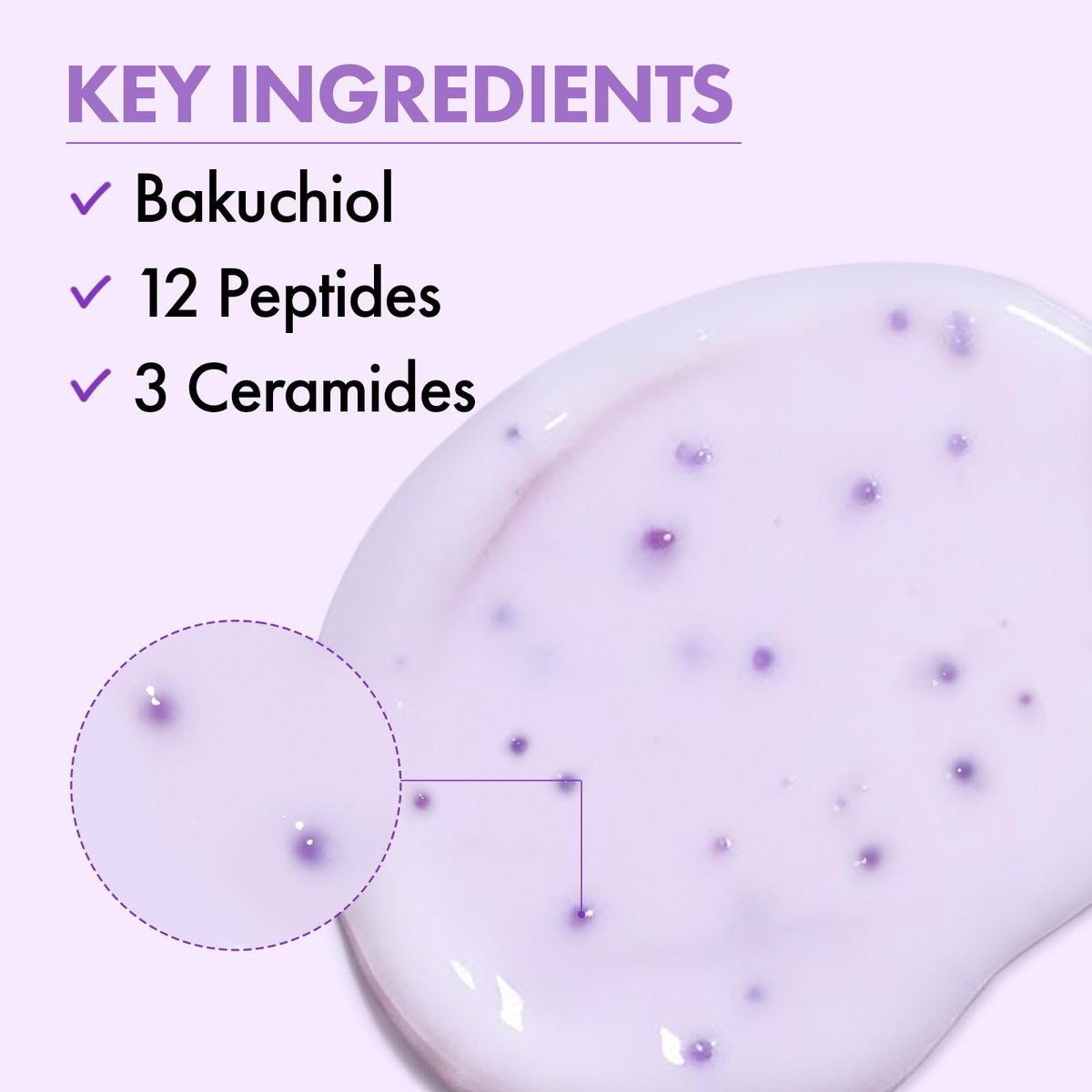 TOSOWOONG Bakuchiol Capsule Cream - High Purity Bakuchiol 5,000ppm Retinol Alternative Wrinkle Care Firming Anti Aging Moisturizer with 12 Peptides & 3 Ceramides - Korean Skincare 50ml Avelisse