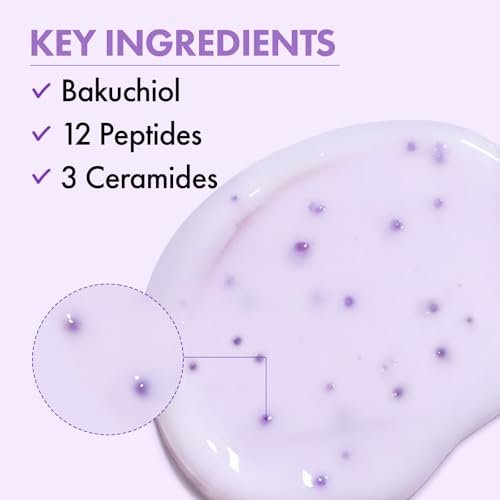TOSOWOONG Bakuchiol Capsule Cream - High Purity Bakuchiol 5,000ppm Retinol Alternative Wrinkle Care Firming Anti Aging Moisturizer with 12 Peptides & 3 Ceramides - Korean Skincare 50ml Avelisse