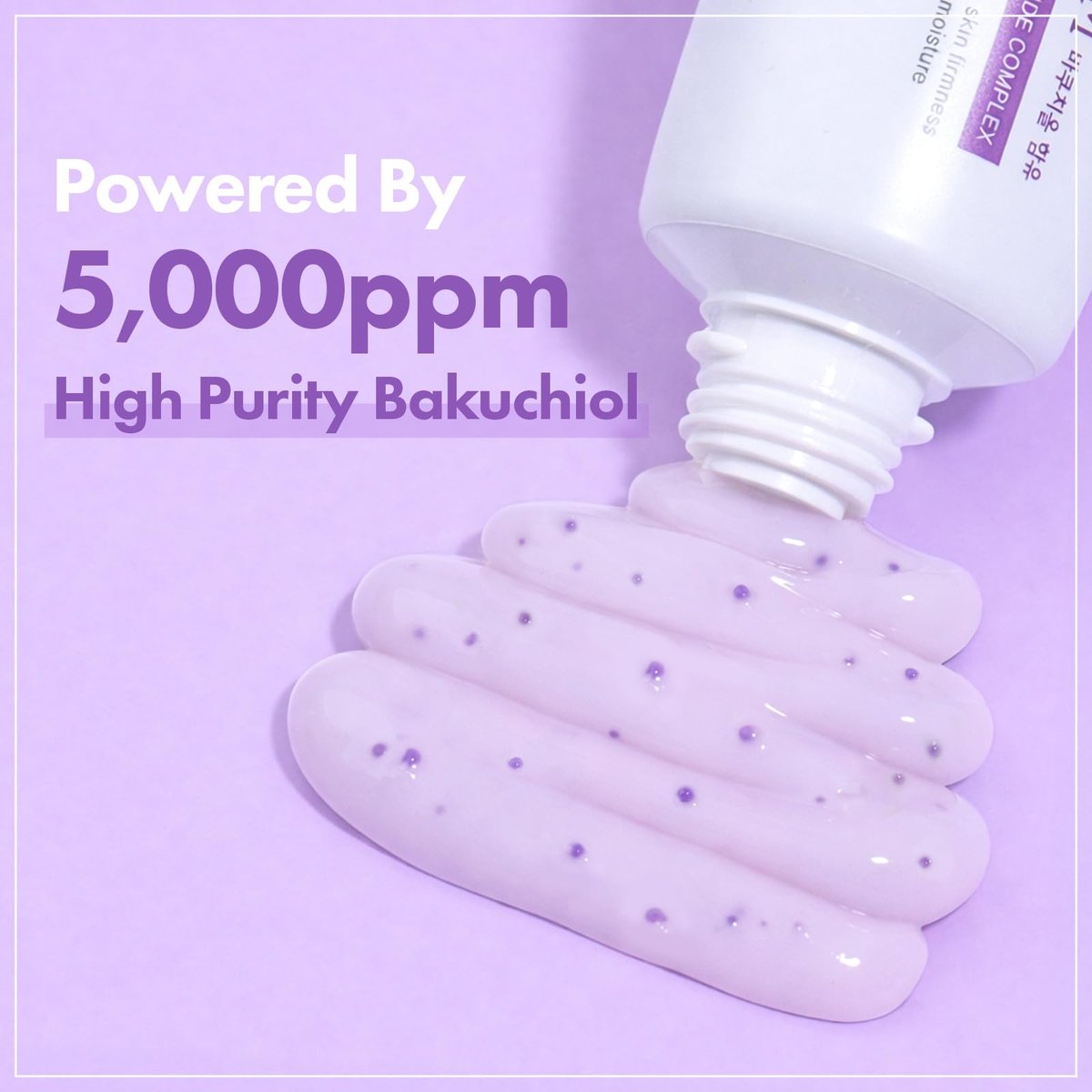 TOSOWOONG Bakuchiol Capsule Cream - High Purity Bakuchiol 5,000ppm Retinol Alternative Wrinkle Care Firming Anti Aging Moisturizer with 12 Peptides & 3 Ceramides - Korean Skincare 50ml Avelisse
