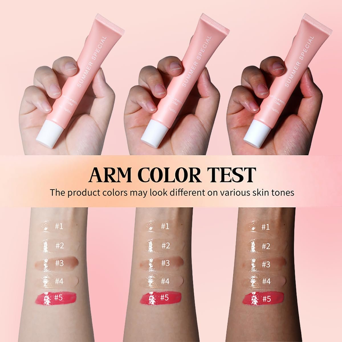 5 Pack Summer Special Lip Butter Hydration Lip Gloss with Shea Butter & Olive Oil - Soothes Dry Lips, Natural Tint & Gloss Effect, Lip Repair for Women Avelisse